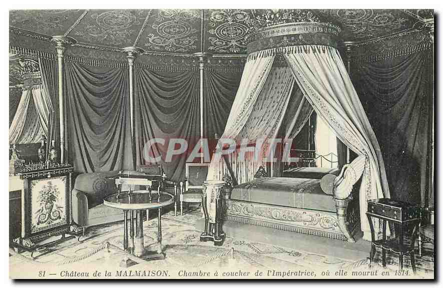 CPA Chateau de la Malmaison Chambre a coucher de l'Imperatrice ou elle mourut en 1814 