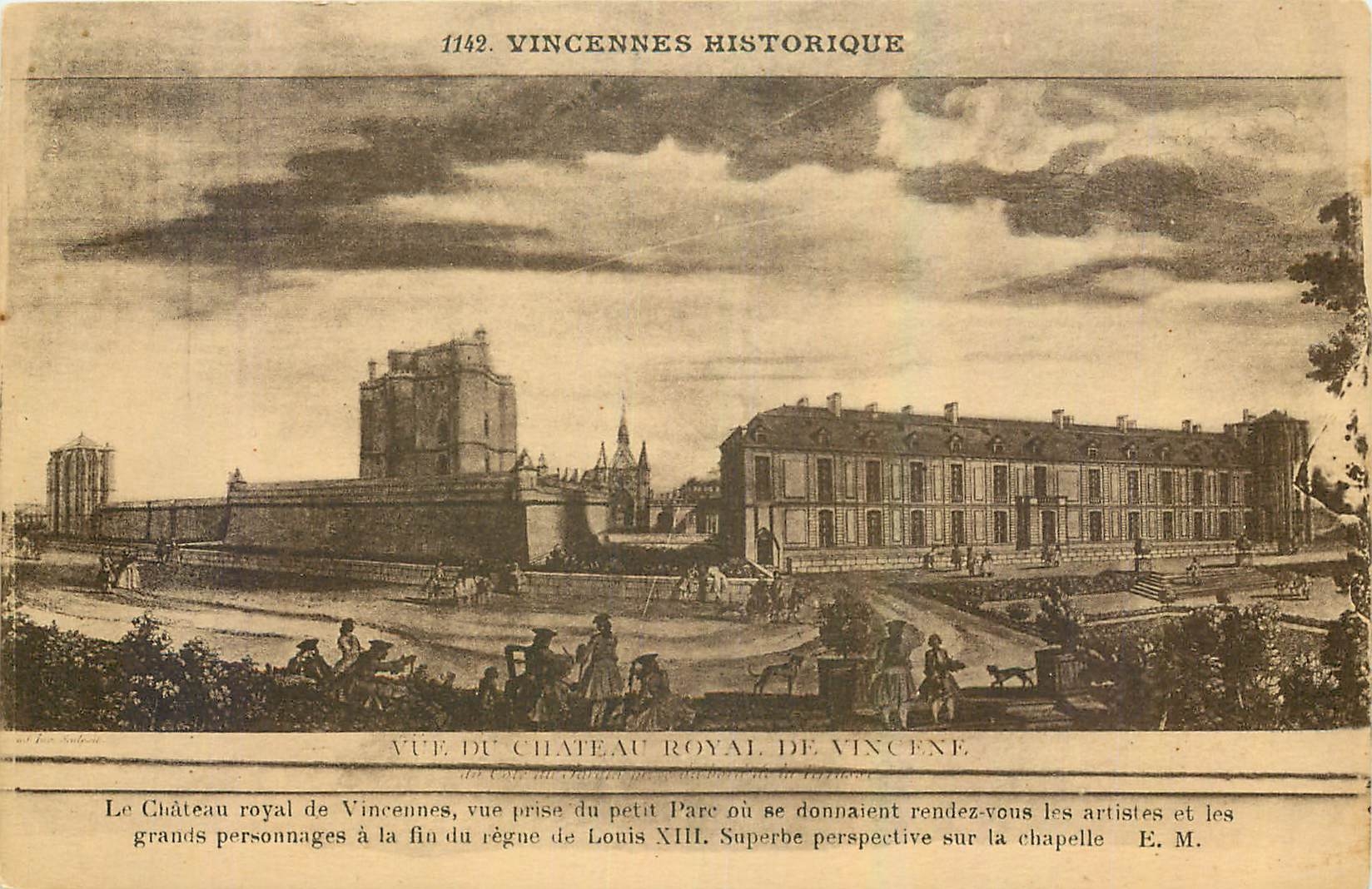CPA Vue de Chateau Royal de Vincene Le Chateau Royal de Vincennes 