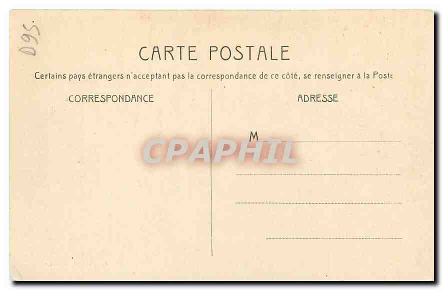 CPA Enghien les Bains Pont et Lac de la Princesse Mathilde  — Verso