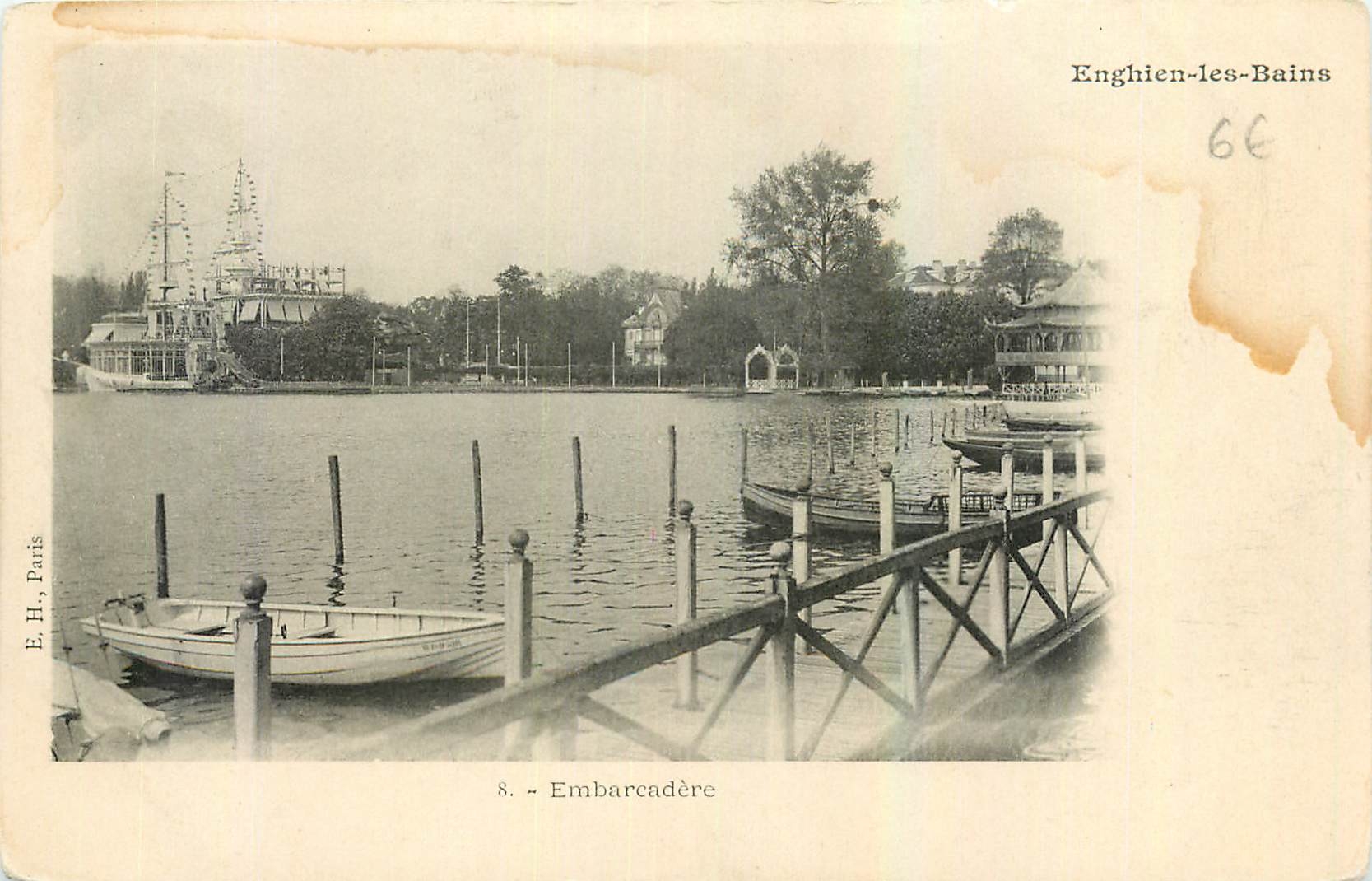 Enghien-les-Bains — Embarcadère — E.H., Paris, n°8