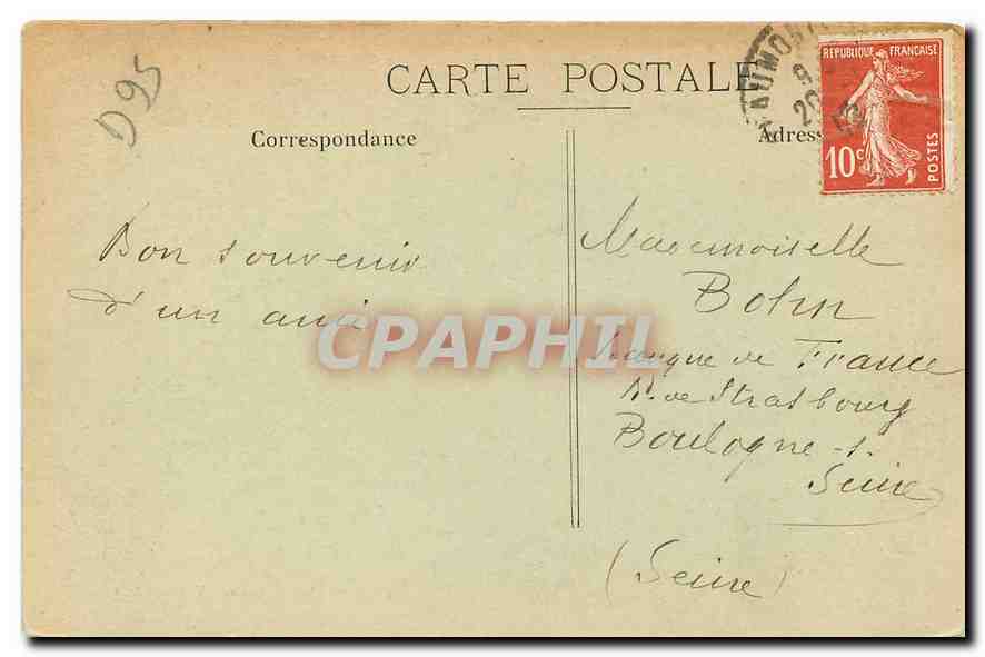 CPA Beaumont sur Oise S et O Rostes de l'ancien Pont et Passcrelle provisoire  — Back