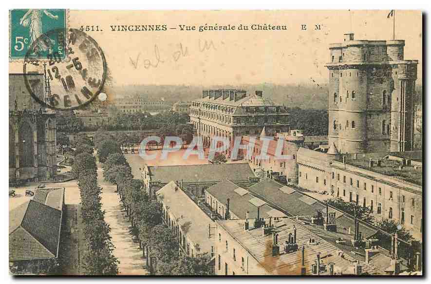 CPA Vincennes Vue generale du Chateau 