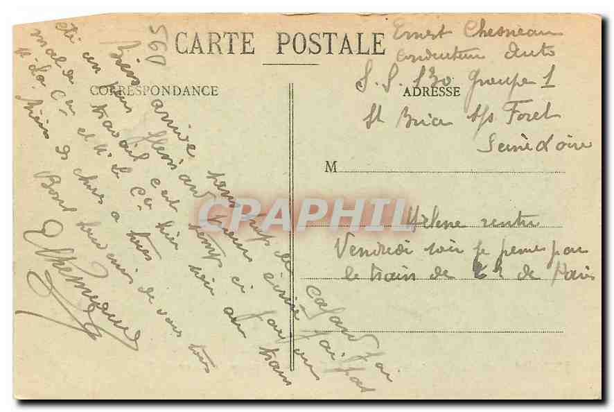 CPA St Brice sous Foret S et Oise Interieur de l'Eglise  — Rückseite