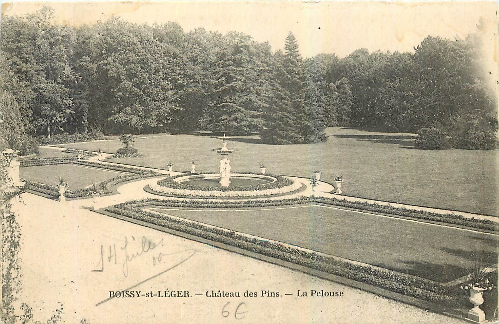 CPA Boissy st Leger Chateau des Pins La Pelouse 