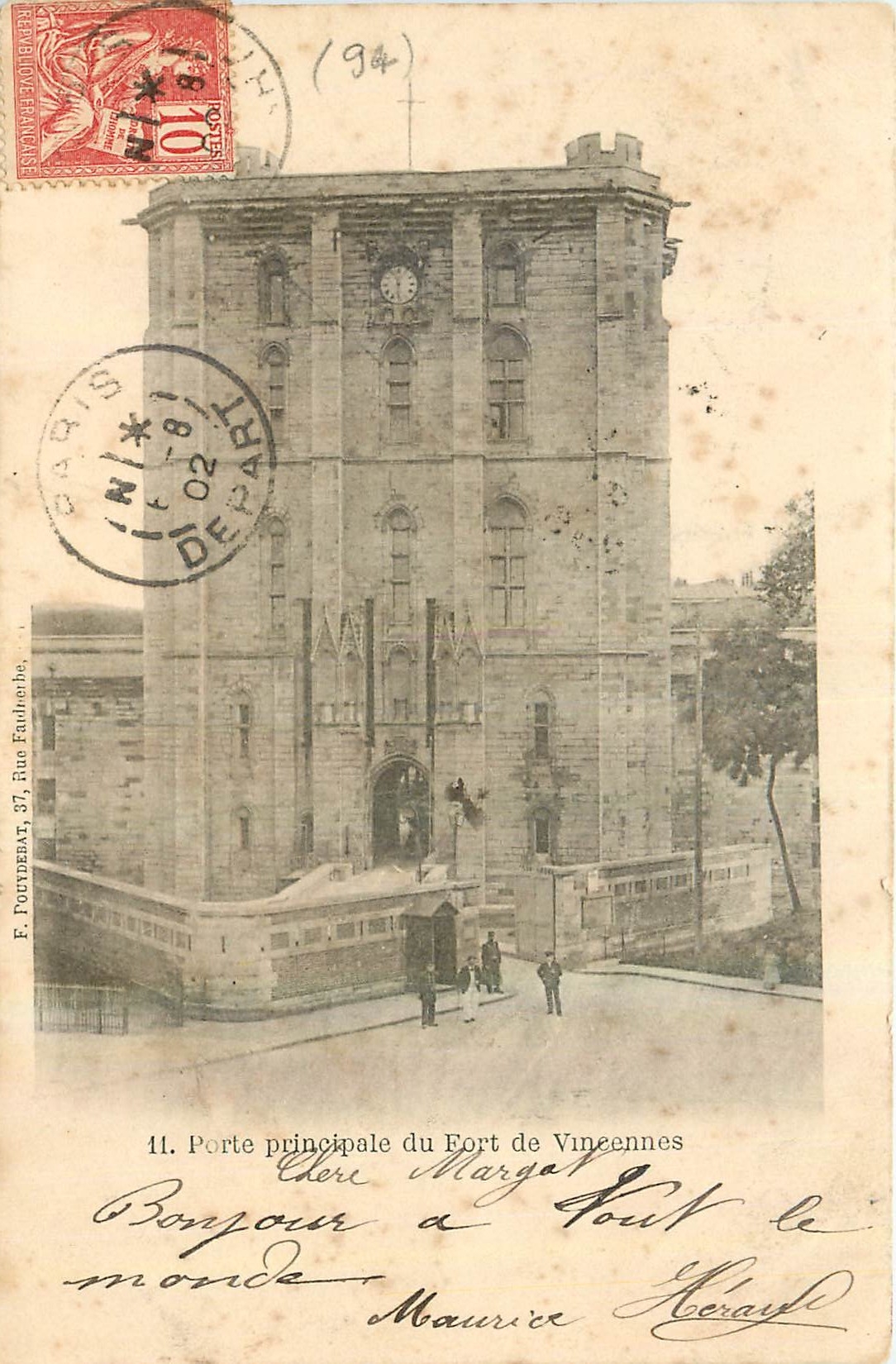 CPA Porte principale du Fort de Vincennes 