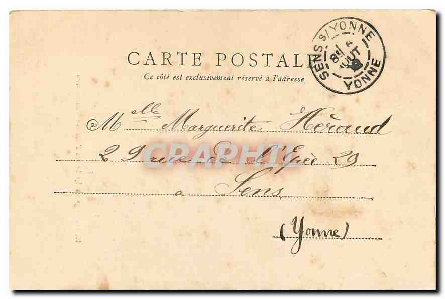CPA Porte principale du Fort de Vincennes  — Rückseite