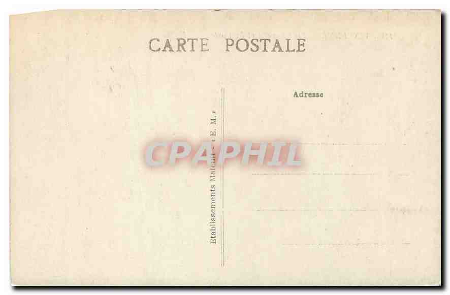 CPA Vincennes La Chapelle et la Poste  — Rückseite