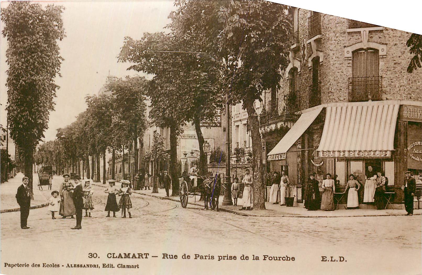 REPRO Clamart Rue de Paris prise de la Fourche 