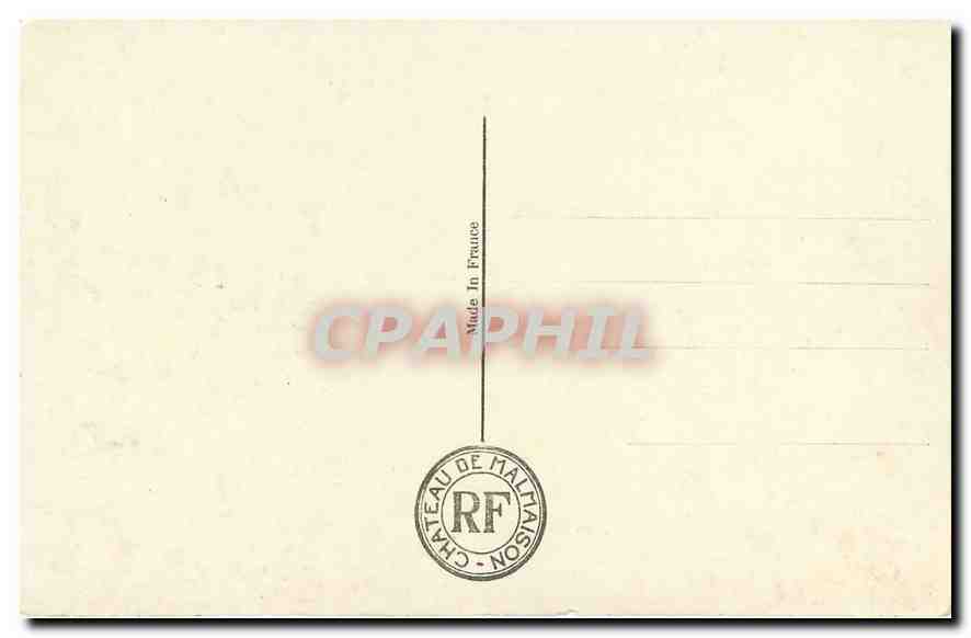 CPA Malmaison La Table des Marechaux Miniatures par Isabey  — Verso