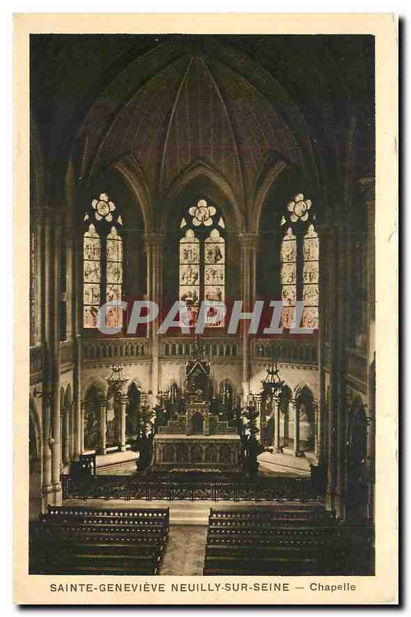 CPA Sainte Genevieve Neuilly sur Seine Chapelle 