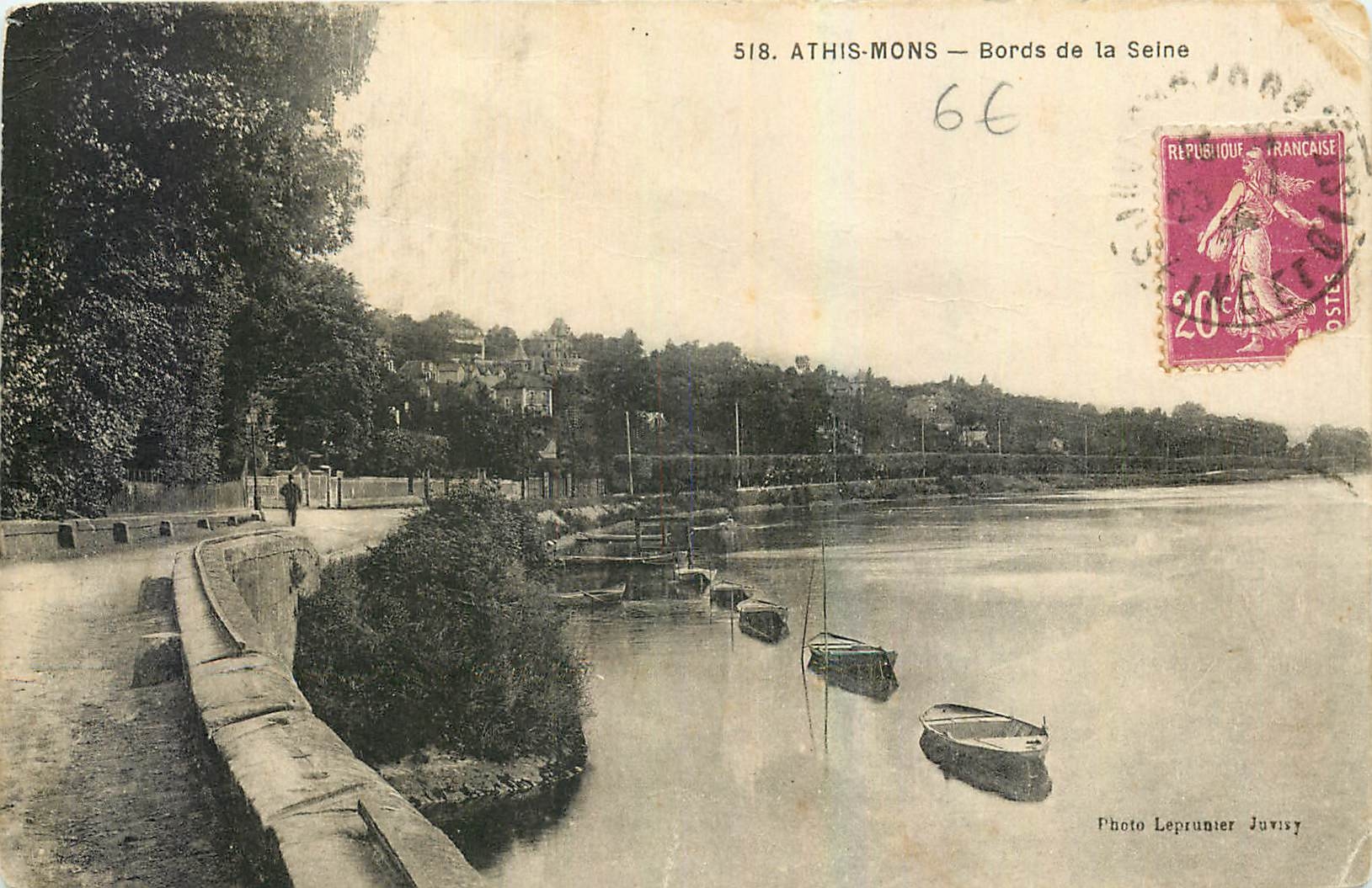 CPA Athis Mons Bords de la Seine 
