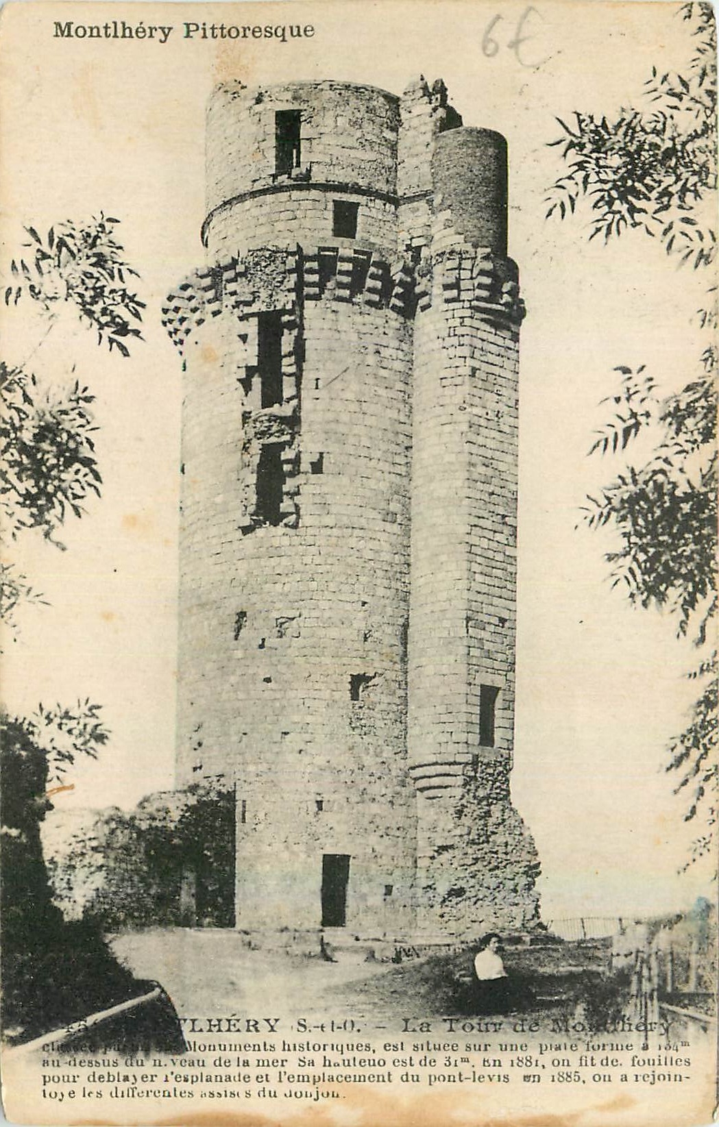 CPA S et O La Tour de Montlhery 