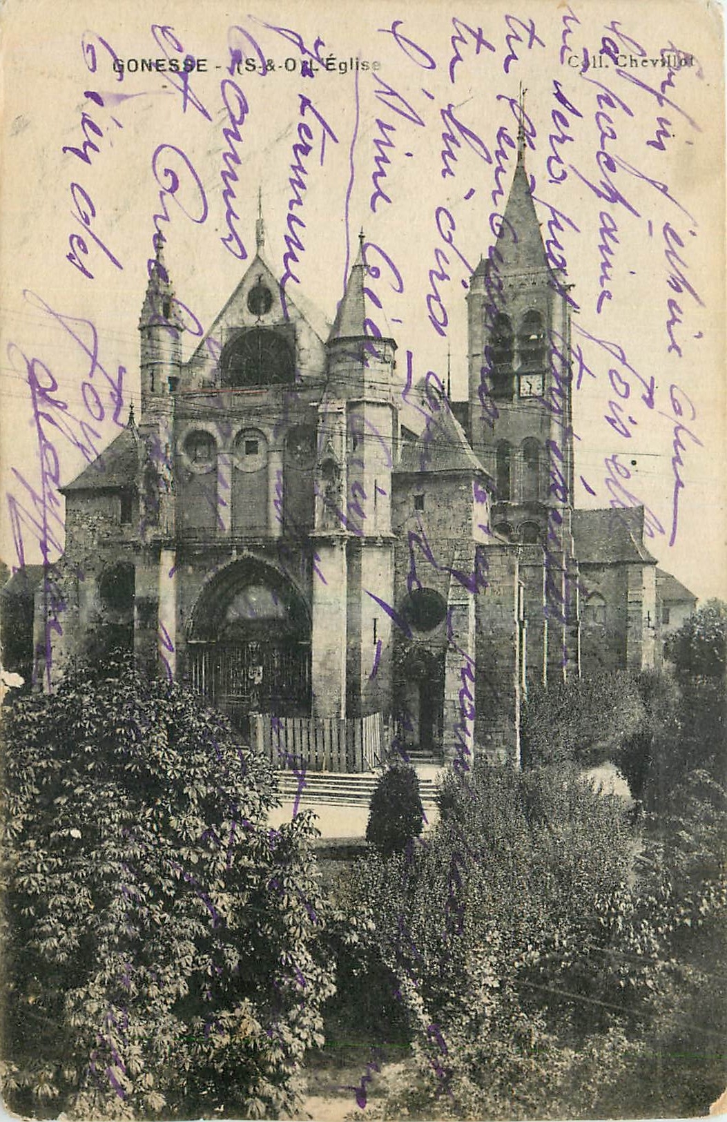 CPA Gonesse S et O l'Eglise 