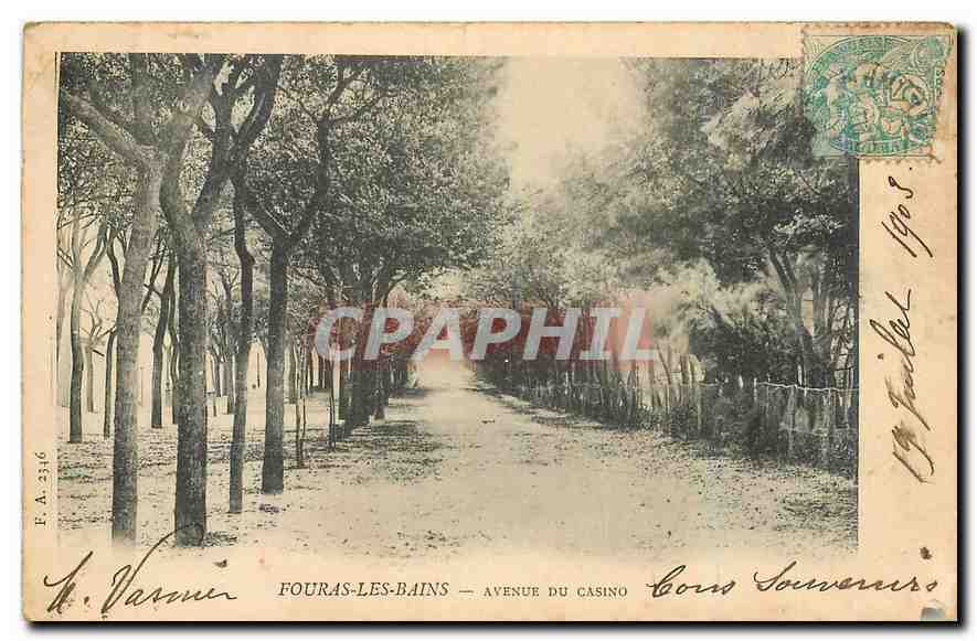 CPA Fouras les Bains Avenue du Casino 