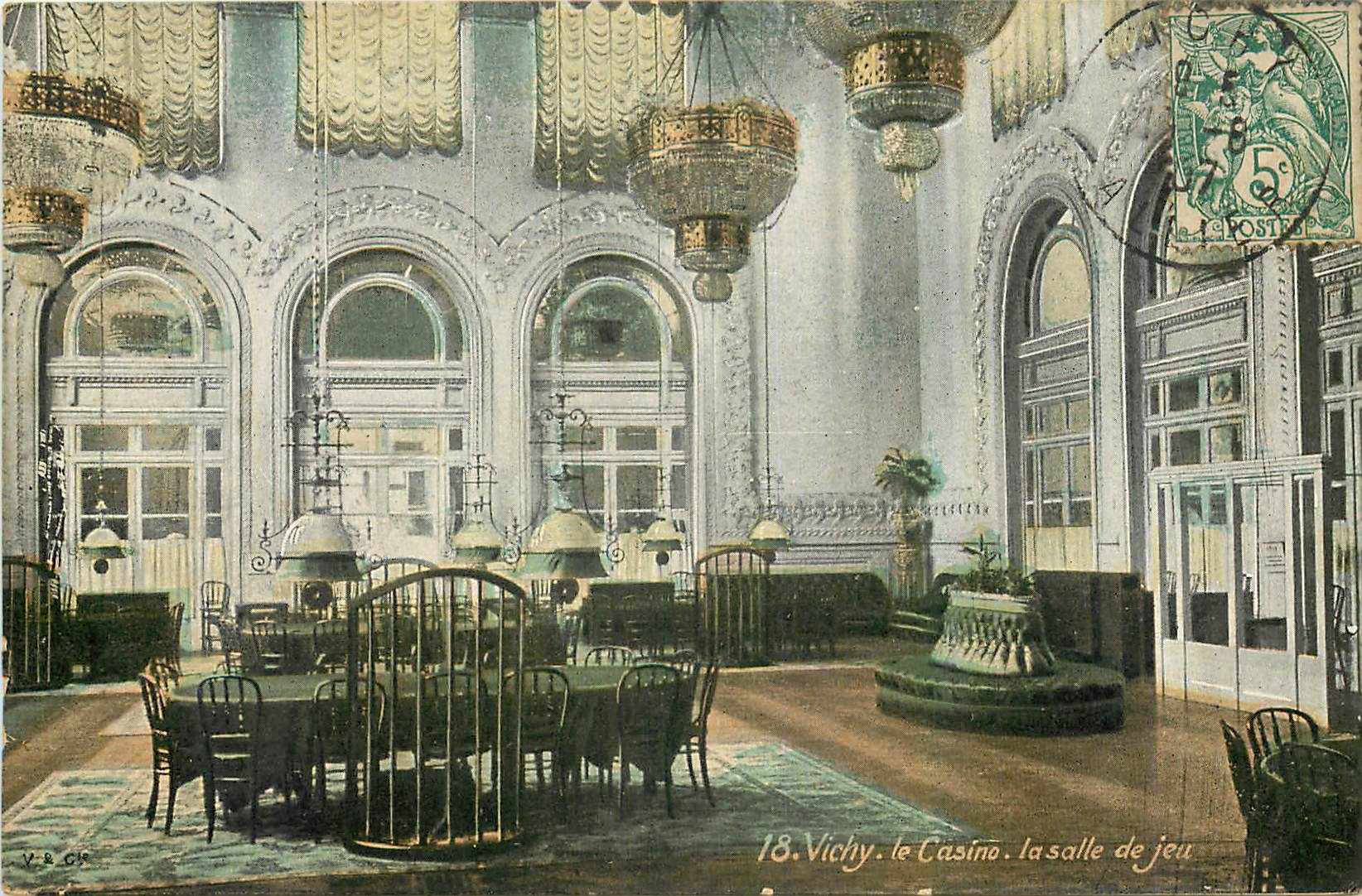 CPA Vichy Le Casino la salle de jeu 