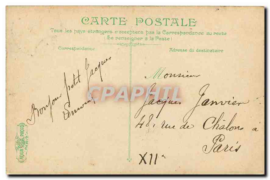 CPA Vichy Le Casino la salle de jeu  — Back