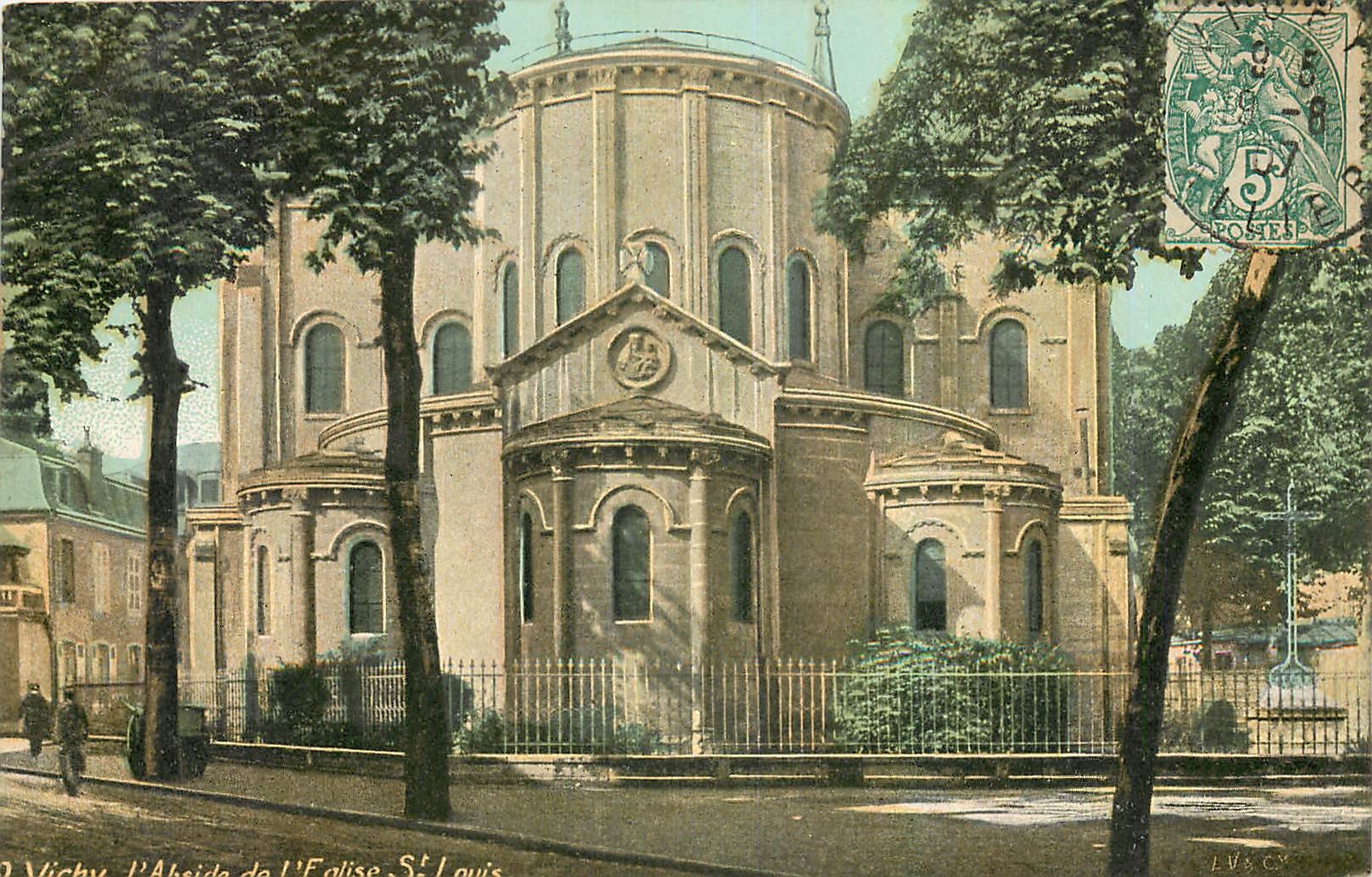 CPA Vichy l'Abside de l'Eglise St Louis 