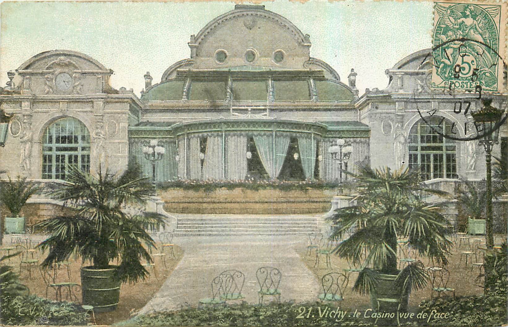 CPA Vichy Le Casino vue de face 
