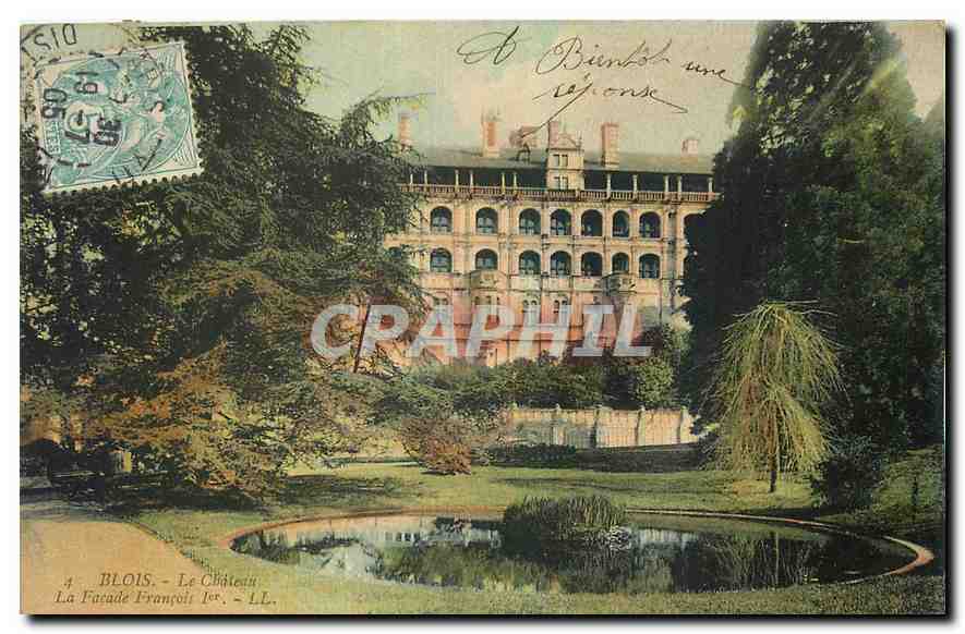 Blois - Le Château. La Façade François Ier. - LL
