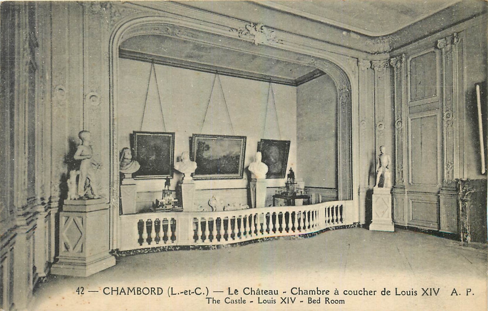 Chambord (L.-et-C.) — Le Château — Chambre à coucher de Louis XIV — A. P.