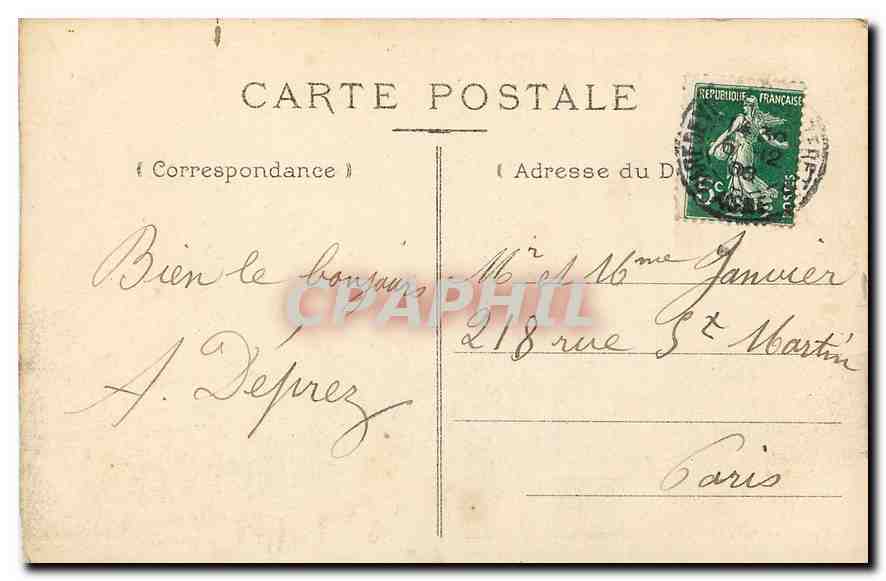 Pierrerefonds — Le Château (façade Ouest) — Collection R.F. — Rückseite