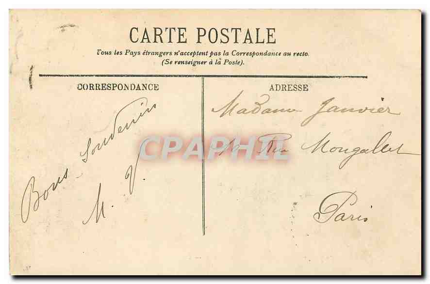 CPA Vichy Vue prise de la Terrasse du Casino  — Rückseite