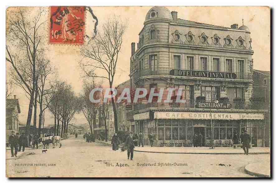 CPA Agen Boulevard Sylvain Dumon Hotel Continental