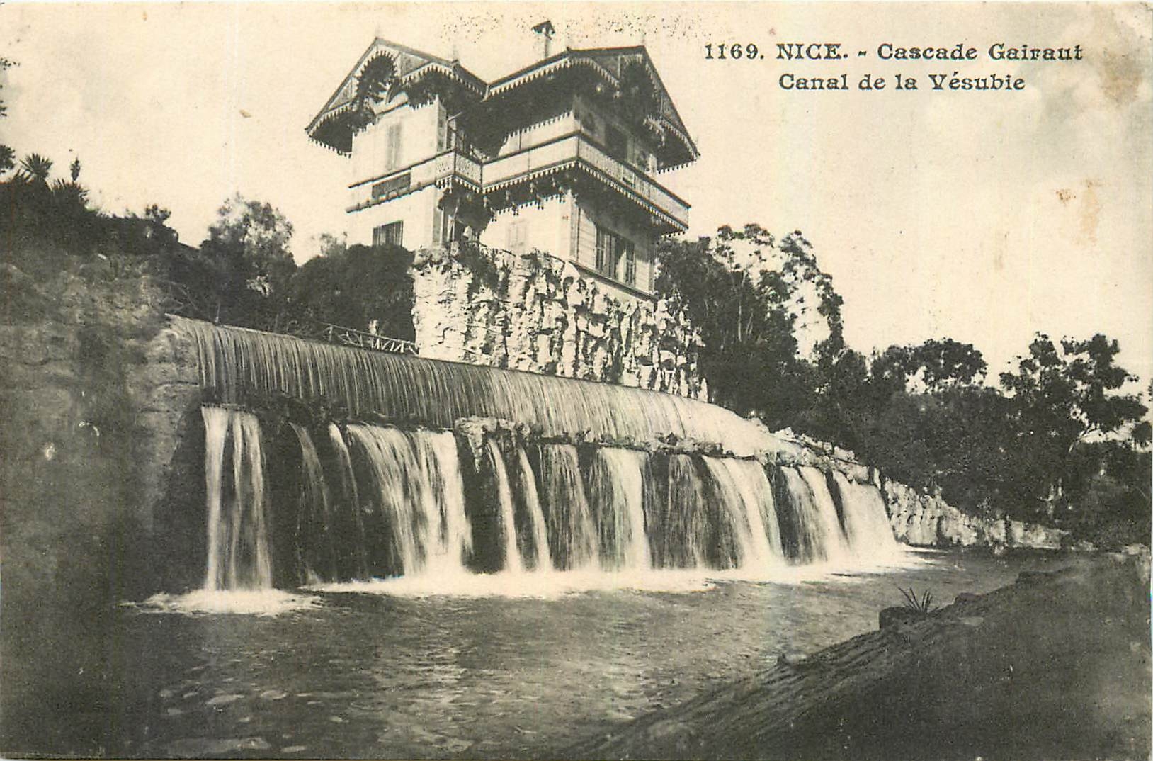 CPA Nice Cascade Gairaut Canal de la Vesubie 