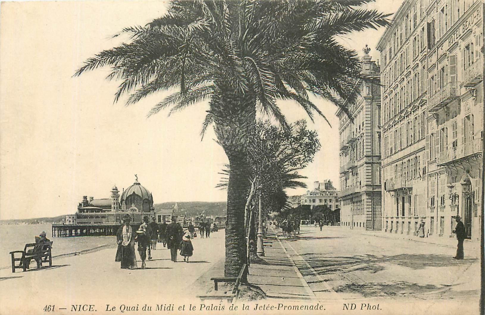 CPA Nice Le Quai du Misi et le Palais de la Jetee Promenade 