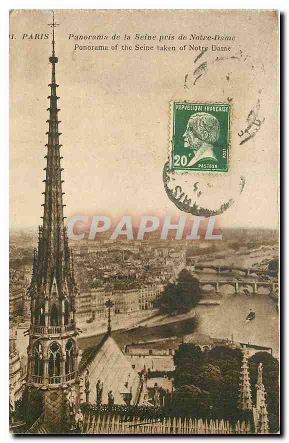 CPA Paris Panorama de la Seine pris de Notre Dame 