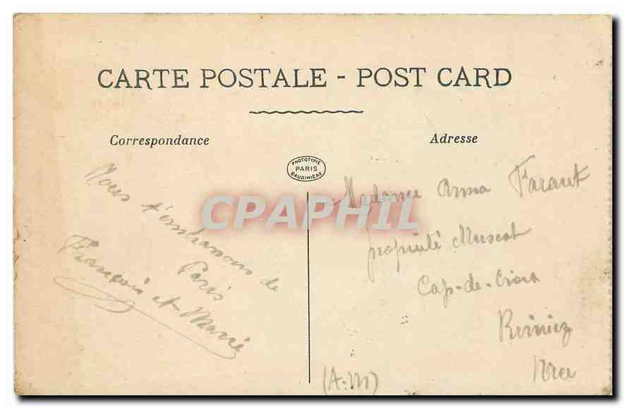 CPA Paris Panorama de la Seine pris de Notre Dame  — Rückseite