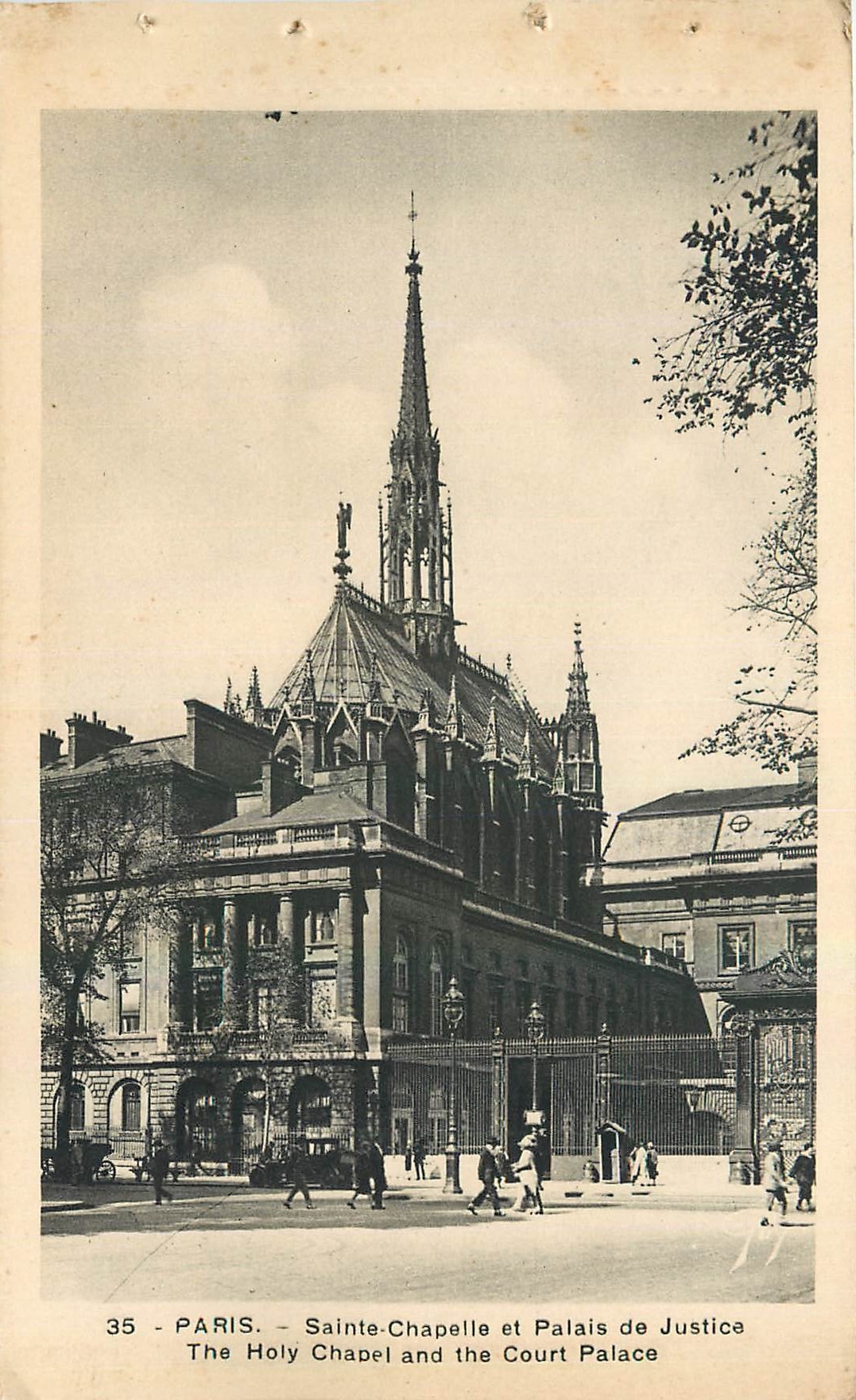 CPA Paris Sainte Chapelle et Palais de Justice 