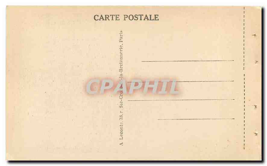 CPA Paris Sainte Chapelle et Palais de Justice  — Verso