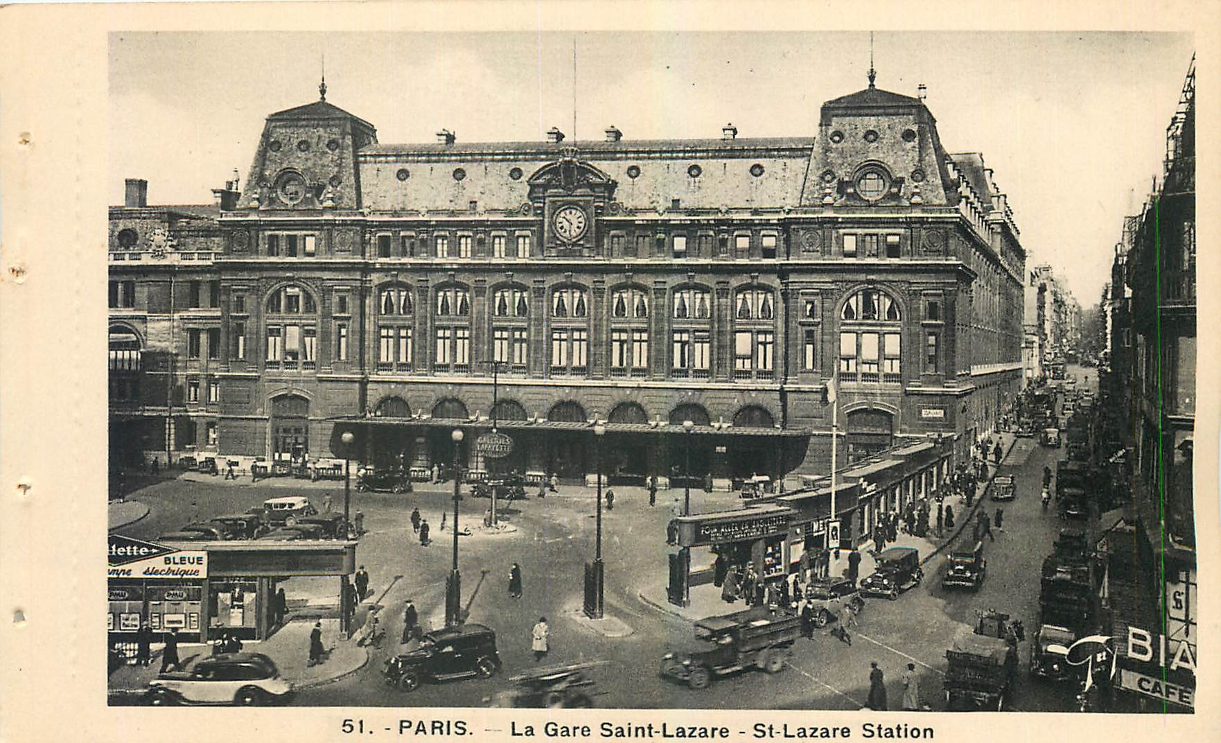 CPA Paris La Gare Saint Lazare 