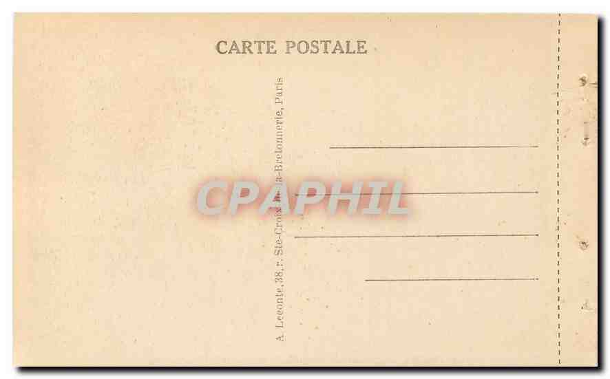 CPA Paris l'Hotel des Invalides  — Rückseite