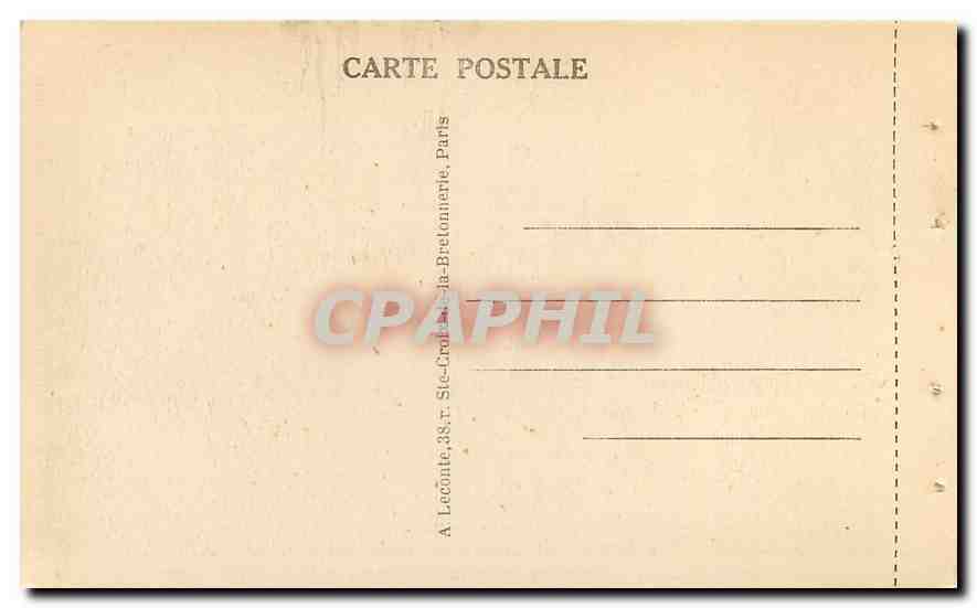 CPA Paris Perspective sur Notre Dame  — Rückseite