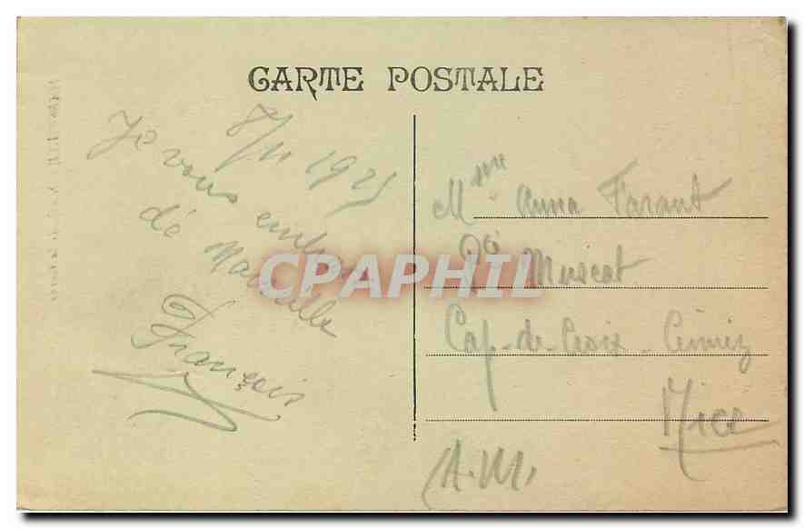 CPA Marseille N D de la Garde  — Rückseite