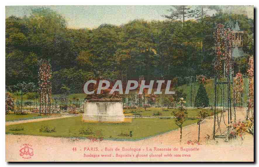 CPA Paris Bois de Boylogne La Roseraie de Bagatelle 