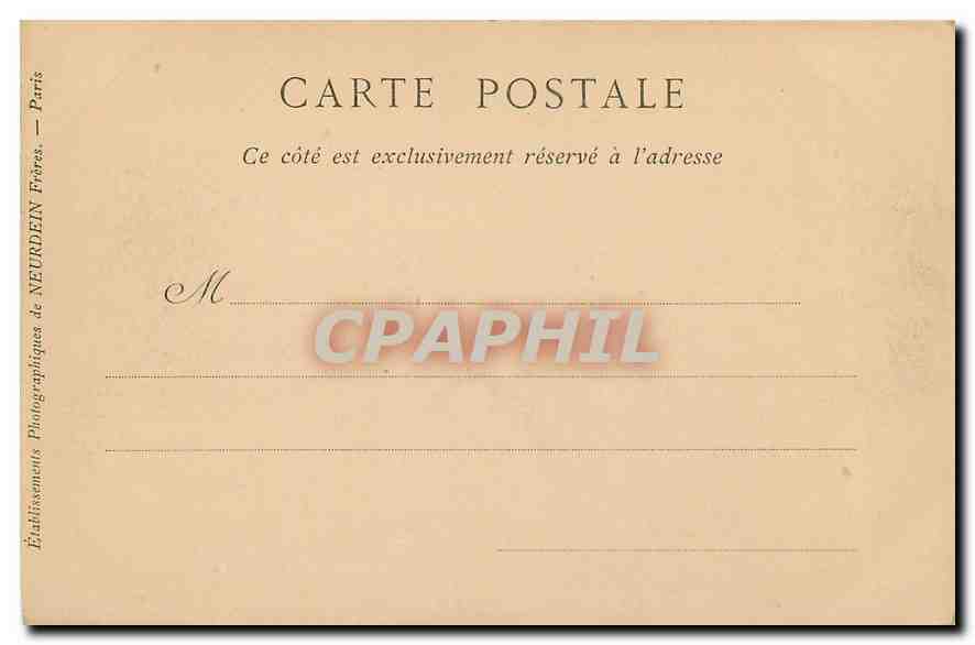 CPA Lyon Le Palais de Justice et le Coteau de Fourviere  — Verso