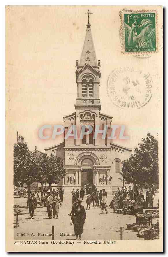 CPA Miramas Gare B du Rh Nouvelle Eglise 