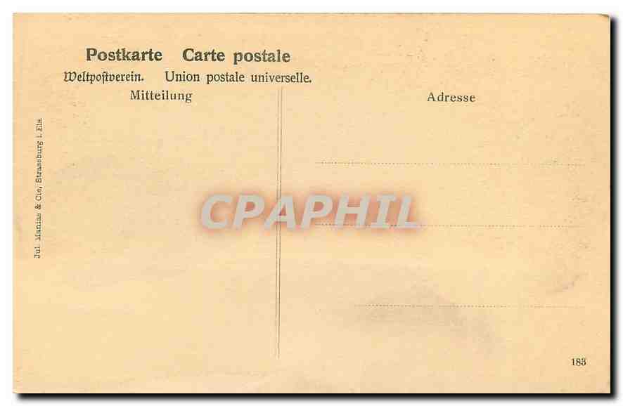 CPA Der schwarze See bei Urbeis Le lac noir pres Orbey  — Rückseite