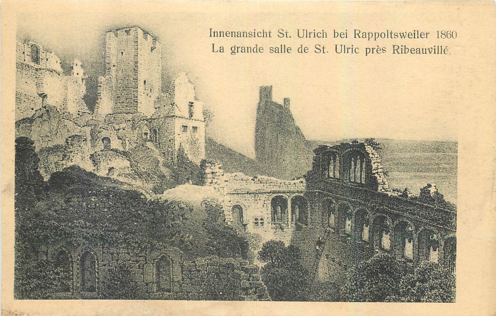CPA Innenansicht St Ulrich bei Rappoltsweiler La grande salle 