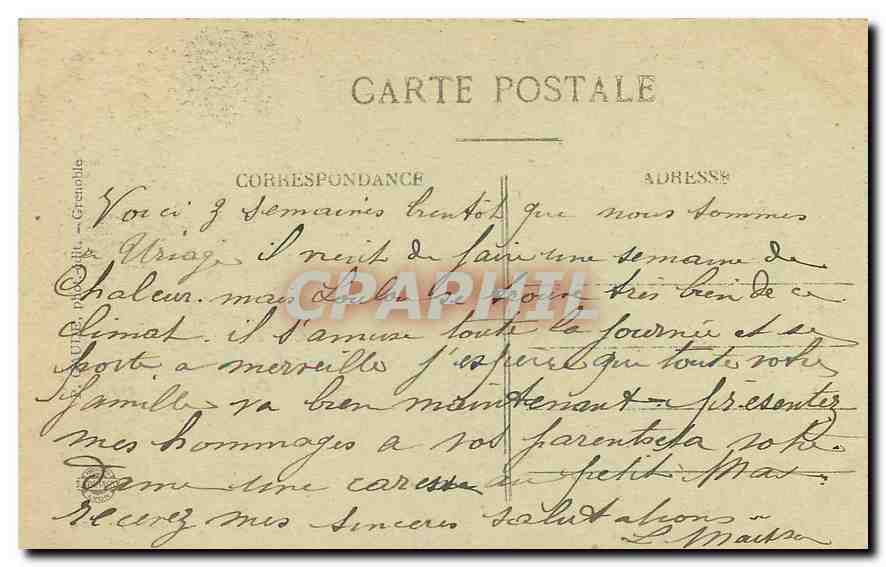 Uriage-les-Bains — L'Établissement Thermal — Sévemont — Rückseite