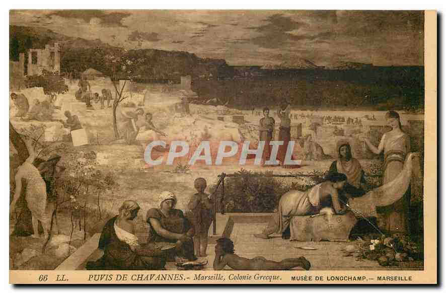 CPA Puvis de Chavannes Marseille Colonie Greque Muse de Longchamp Marseille 