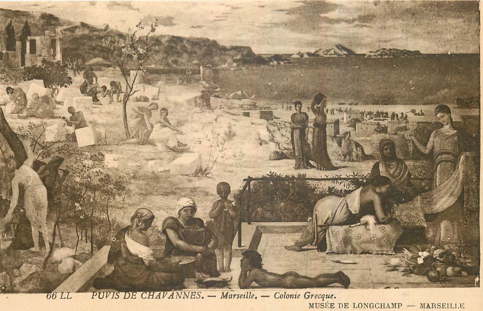 CPA Puvis de Chavannes Marseille Colonie Gresque Musee de Longchamp 