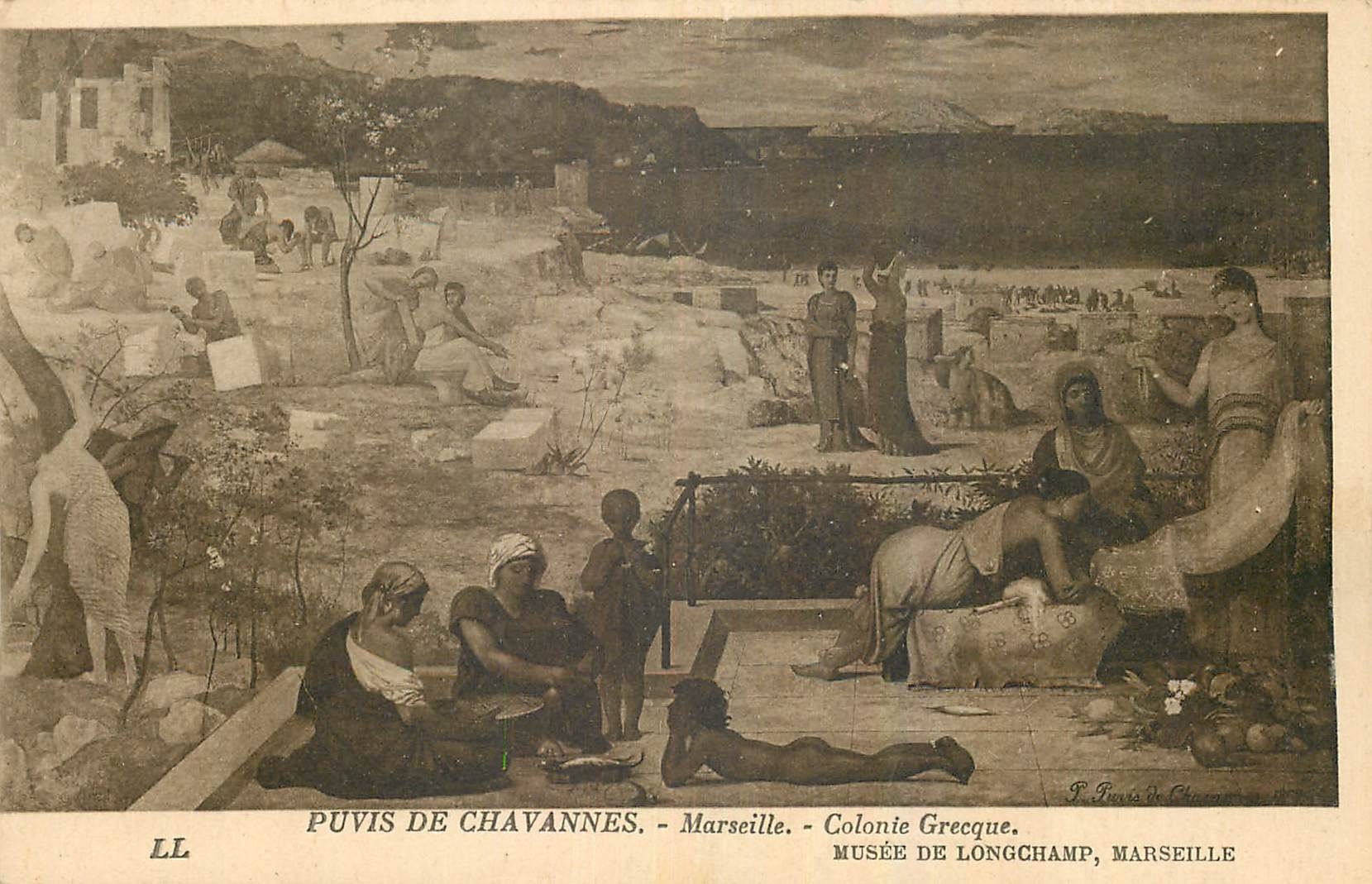CPA Puvis de Chavannes Marseille Colonie Grecque Musee de Longchamp Marseille 