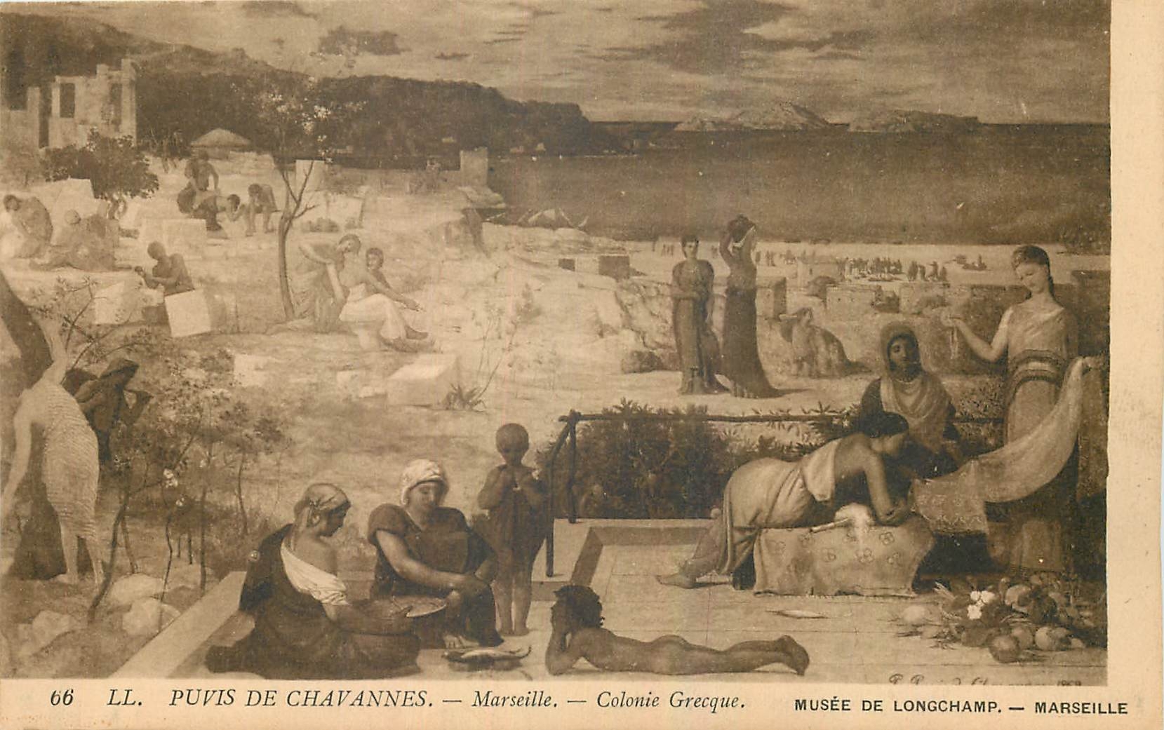 CPA Puvis de Chavannes Marseille Colonie Grecque Musee de Longchamp Marseille 