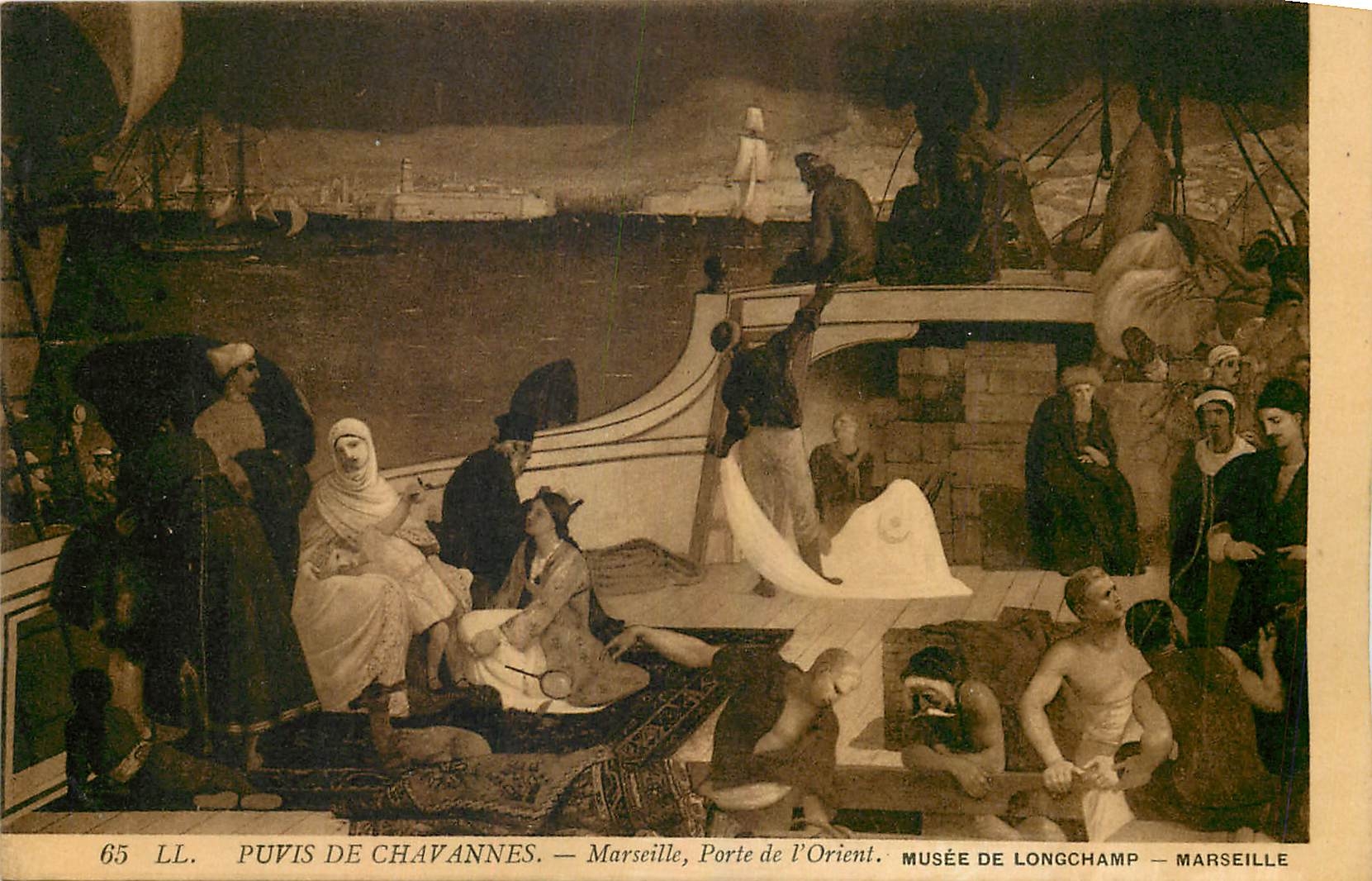 CPA Puvis de Chavannes Marseille Porte de l'Orient Musee de Longchamp Marseille 