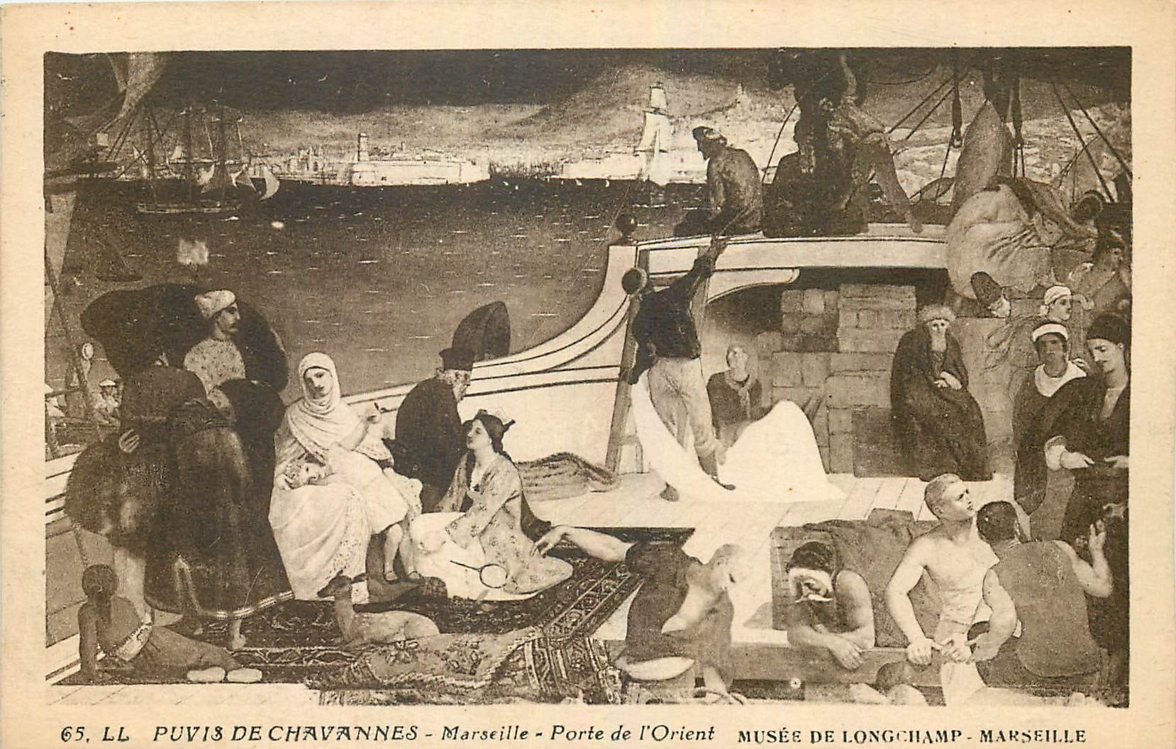 CPA Puvis de Chavannes Marseille Porte de l'Orient Musee de Longchamp Marseille 