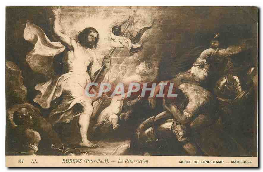 CPA Rubens Peter Paul La Resurrection Musee de Longchamp Marseille 